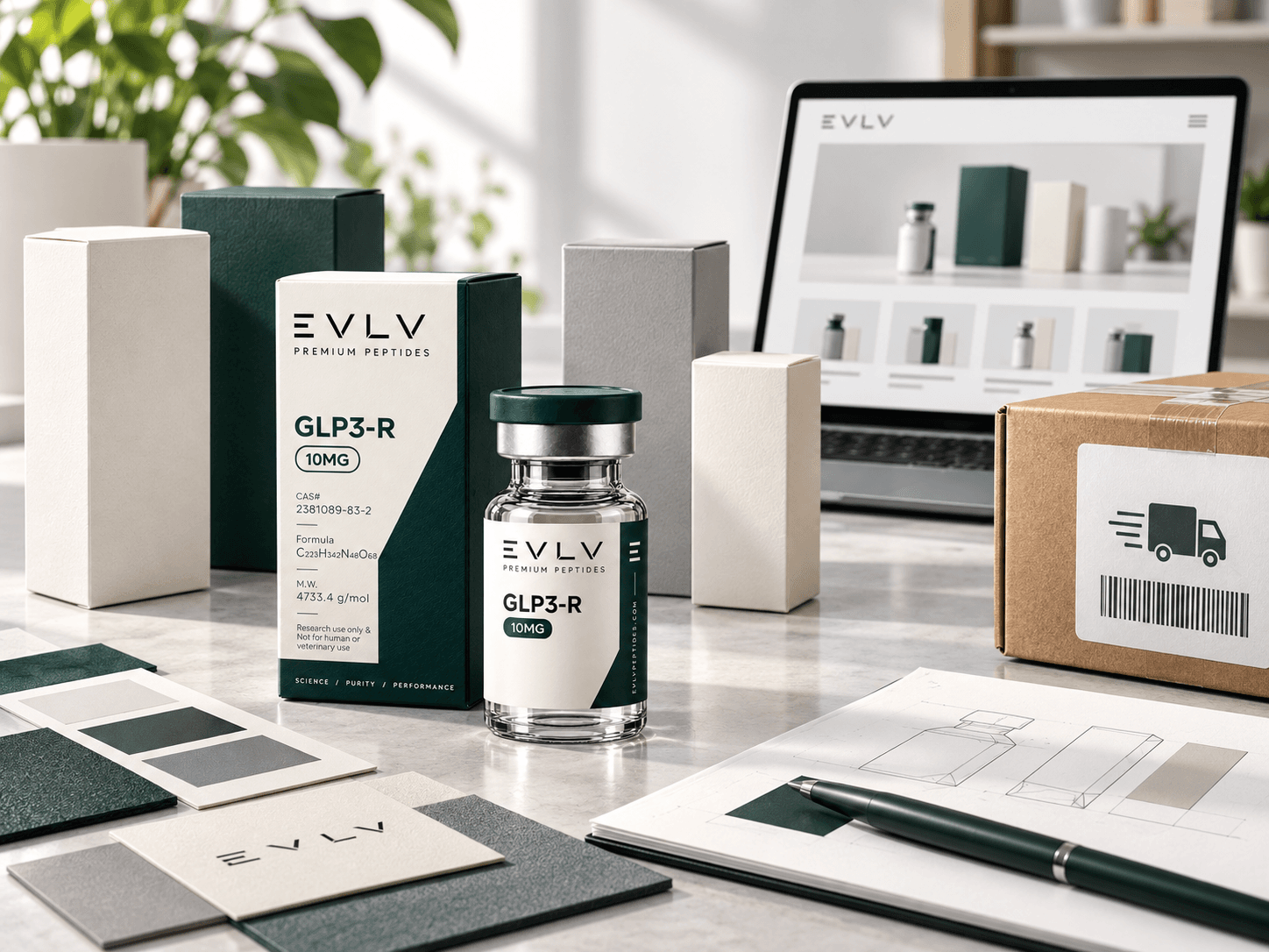 EVLV white label packaging and dropshipping operation